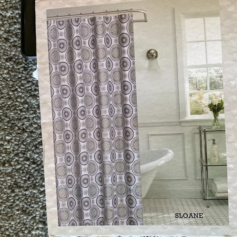 New Textured Shower Curtain 72” x72”